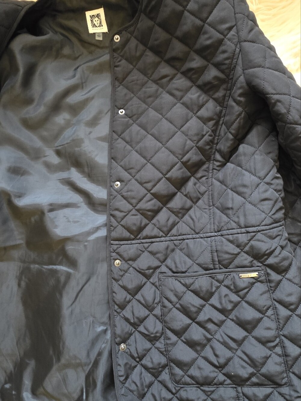 Anne Klein Black Quilted Jacket – Size L - Picture 7 of 9